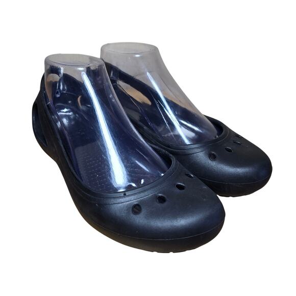 Crocs 11215 Women's Kadee Ballet Flats - Black- Womens Size 8 Great condition - Picture 3 of 6